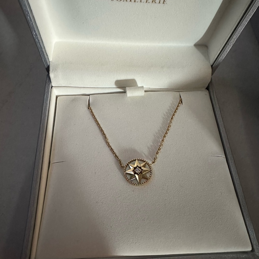 Dior Rose des vents gold Pearl necklace - Picture 8 of 9